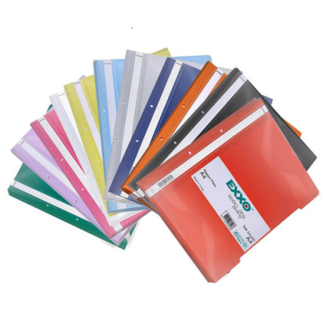 Dosar plastic cu sina si perforatii A4 Exxo