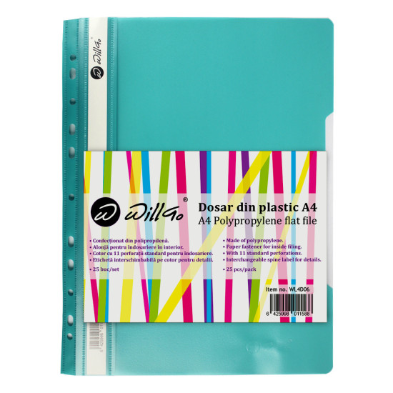 Dosar plastic cu sina si multiperforatii Willgo