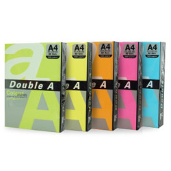 Hartie color A4 75gr/mp 25coli/top Double A Neon