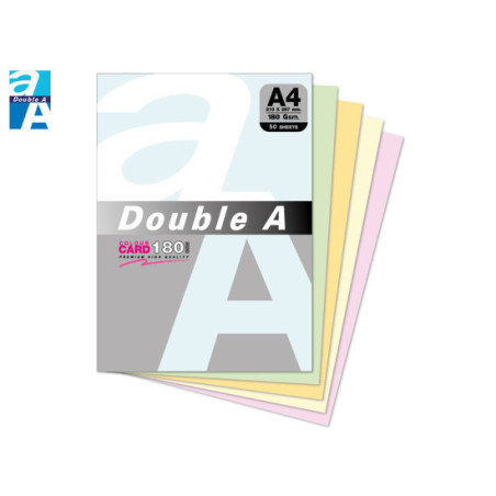 Hartie color A4 80gr/mp 100coli/top Asortat Double A Pastel