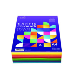 Hartie color asortat 75g/mp 500 coli/top Ecada