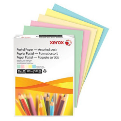 Hartie copiator A4 asortata Pal 5x50 coli/top Xerox