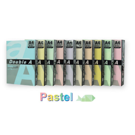 Hartie color A4 80gr/mp 100coli/top Double A Pastel