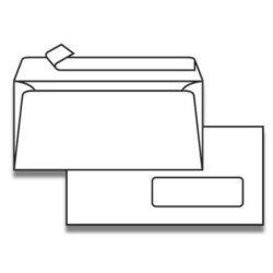 Plic DL (110x220 mm) alb siliconic fereastra dreapta