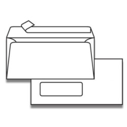 Plic DL (110x220 mm) alb siliconic fereastra stanga