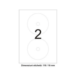 Etichete autoadezive rotunde pentru CD