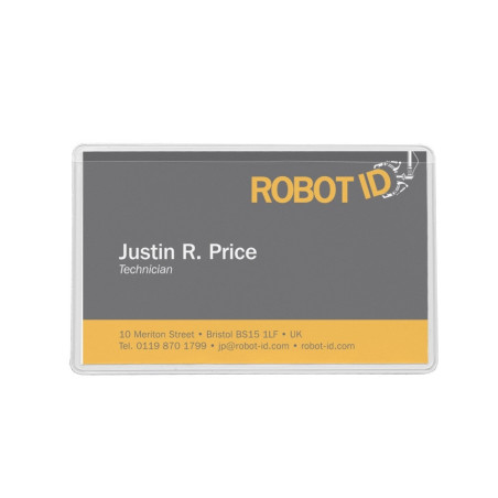 Buzunar autoadeziv pt carti de vizita, acces vertical, 95 x 60mm, 10/set, PROBECO