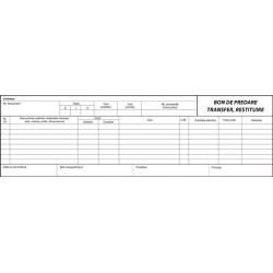 Bon predare transfer restituire A5