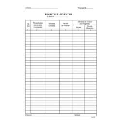 Registru inventar A4 coperta duplex