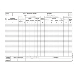 Lista inventariere A4