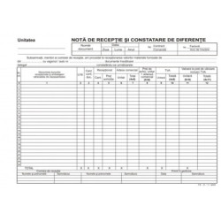 NIR - Nota de intrare receptie - A4 cu TVA