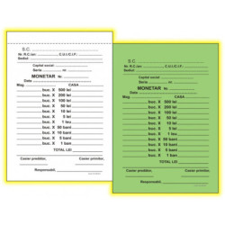 Monetar A6 autocopiativ 2 exemplare