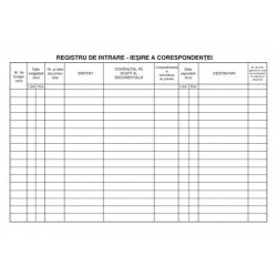 Registru intrare iesire A4 vertical coperta mucava