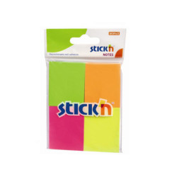 Notes autoadeziv 38x51mm 4x50 file neon Stick'n