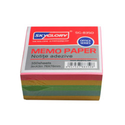 Notes autoadeziv 76x76mm, 360 file pastel