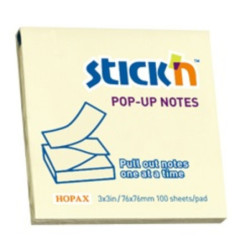 Notes autoadeziv 76x76 mm 100 file Stick'n Pop-up