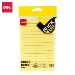 Notes adeziv liniat 101x152mm Deli