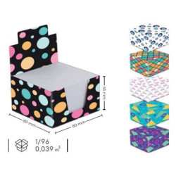 Cub hartie alba 9x9cm, 500 file/set