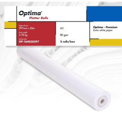 Rola plotter A3 80g/mp 297mmX50m Optima