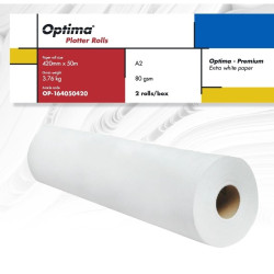 Rola plotter A2 80g/mp 420mm x 50m Optima