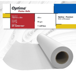 Rola plotter A0++ 80g/mp 1067mm x 50m Optima