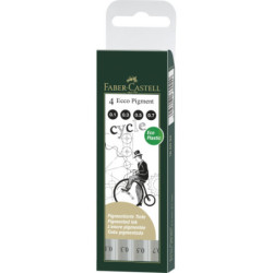 Liner Eco Pigment 4 buc/set Faber-Castell