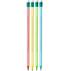 Creion grafit HB cu guma Bic Evolution Stripes