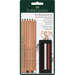 Blister 9 piese Pitt Monochrome Faber-Castell