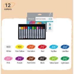 Creioane ulei pastel 12 culori Dmast by Pebeo