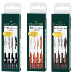 Pitt Artist Pen Set 4 buc Faber-Castell