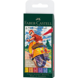 Pitt Artist Pen Set 6 Buc de Baza  Faber-Castell