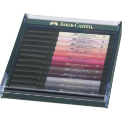 Cutie 12 Culori Pitt Artist Pen Tonurile Pielii Faber-Castell