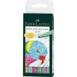 Pitt Artist Pen Set 6 Buc Pastel Faber-Castell