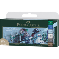 Pitt Artist Pen Set 6 Buc Iarna Faber-Castell