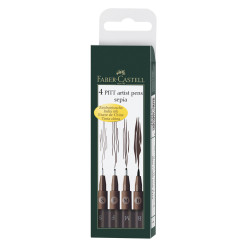 Pitt Artist Pen Set 4 buc Faber-Castell