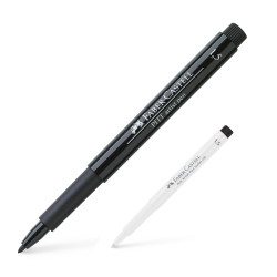 Pitt Artist Pen Caligrafic 1.5 Alb Faber-Castell