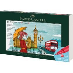 Pitt Artis Pen 12 culori Cities London Faber-Castell