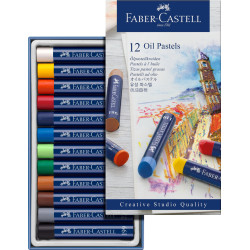 Creioane Ulei Pastel 12 culori Faber-Castell