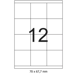 Etichete autoadezive 12/A4