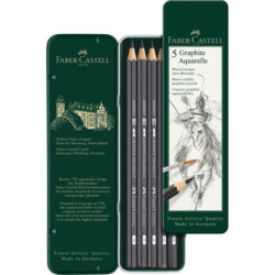 Set 5 Buc Creion Grafit Aquarelle Faber-Castell
