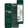 Set 6 Buc Creion Grafit Castell 9000 Faber-Castell