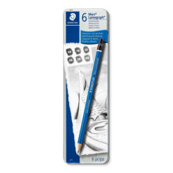 Set 6 creioane grafit Staedtler Lumograph