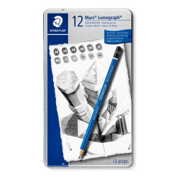 Set 12 creioane grafit Staedtler Lumograph