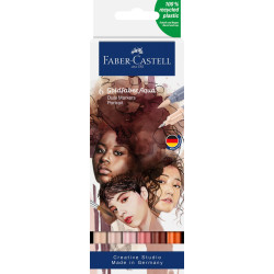 Set 6 markere solubile 2 capete Portret Goldfaber Faber-Castell