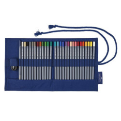 Rollup 27 Creioane Colorate Aquarelle Goldfaber si Accesorii Faber-Castell
