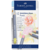 Creioane colorate 12 culori pastel Aquarelle Goldfaber Faber-Castell