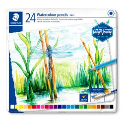 Creioane colorate 24 culori Acuarell Staedtler