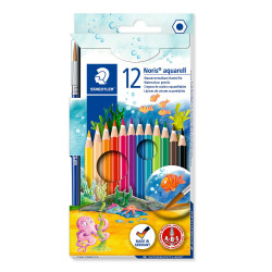 Creioane colorate 12 culori Acuarell Noris Staedtler