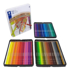 Creioane colorate 72 culori cutie metal Staedtler