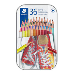 Creioane colorate 36 culori cutie metal Staedtler
